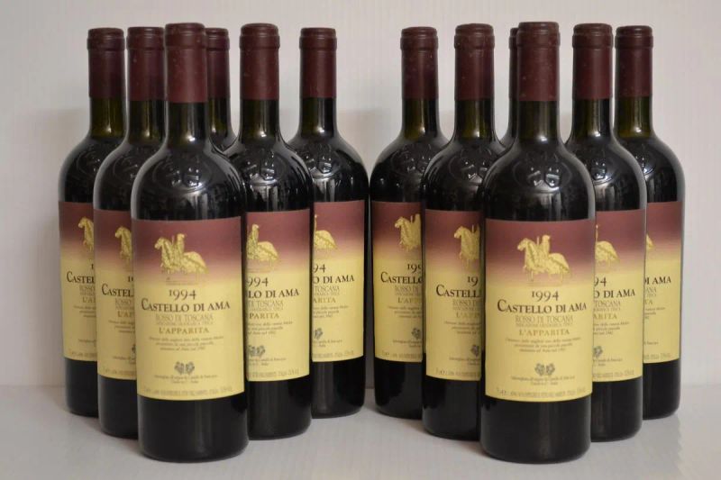 L&rsquo;Apparita Castello di Ama 1994  - Auction Finest and Rarest Wines  - Pandolfini Casa d'Aste