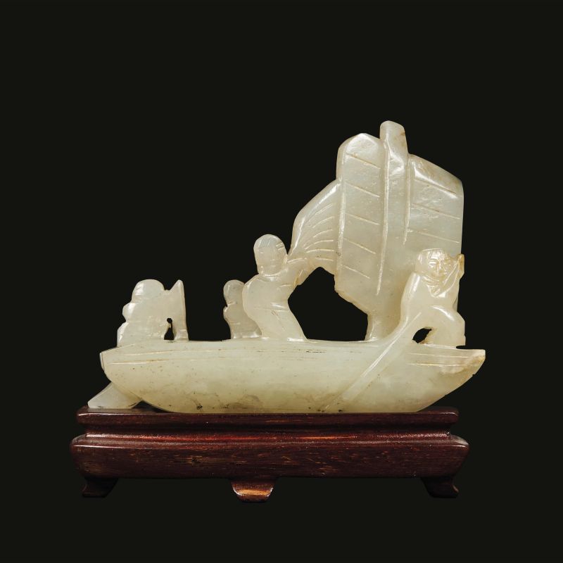 A JADE CARVING, CHINA, QING DYNASTY, 19TH CENTURY  - Auction Asian Art | &#19996;&#26041;&#33402;&#26415; - Pandolfini Casa d'Aste