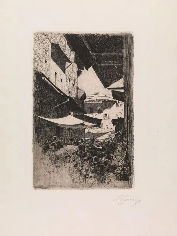 Signorini, Telemaco  - Auction Old and Modern Master Prints and Drawings-Books - Pandolfini Casa d'Aste