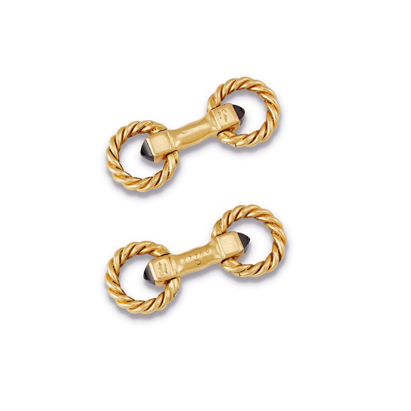 Cartier : 



CARTIER PAIR OF CUFFLINKS IN 18KT YELLOW GOLD  - Auction JEWELS - Pandolfini Casa d'Aste