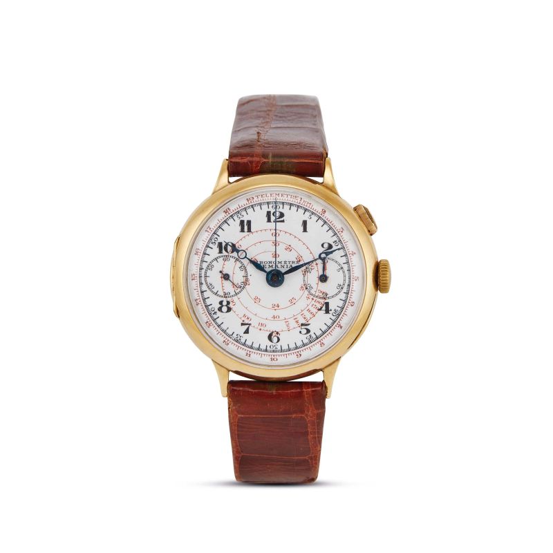 



LEMANIA MONOPUSHER YELLOW GOLD CHRONOGRAPH   - Auction WRISTWATCHES - Pandolfini Casa d'Aste