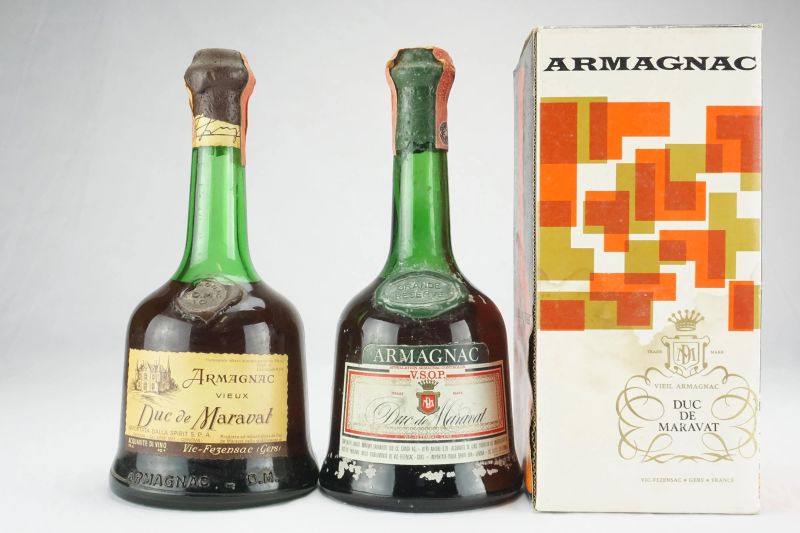 Selezione Armagnac Duc de Maravat  - Auction ONLINE AUCTION | Rum, Whisky and Collectible Spirits - Pandolfini Casa d'Aste