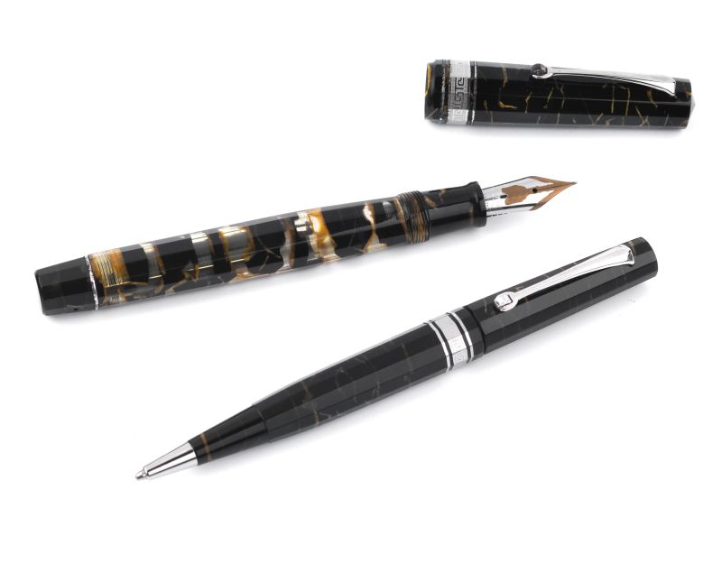 OMAS COPPIA DI PENNE MURBLE  - Auction JEWELS, WATCHES, SILVER AND PENS | ONLINE - Pandolfini Casa d'Aste