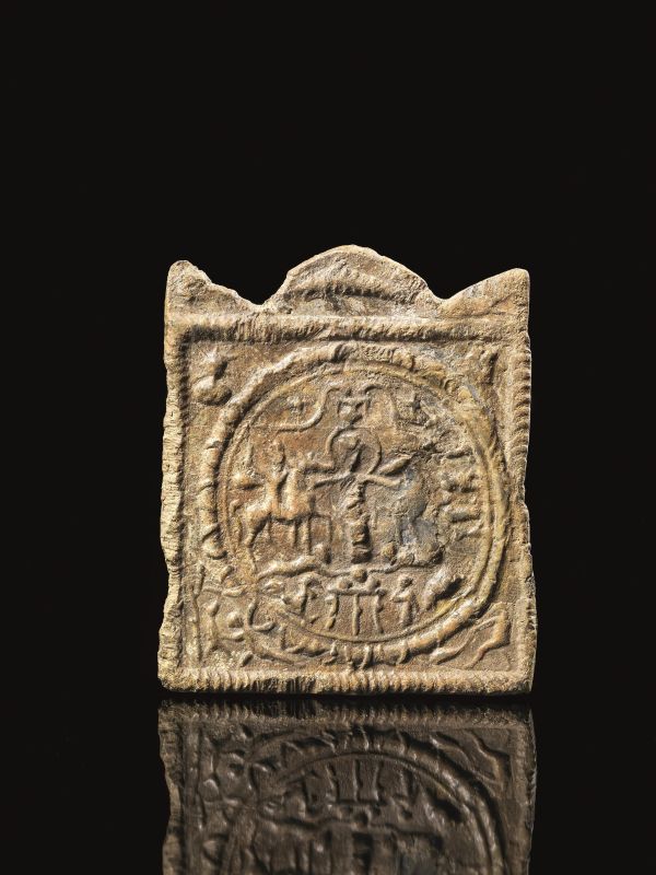 PLACCHETTA MISTERICA CON CAVALIERI DANUBIANI  - Auction ANTIQUITIES - Pandolfini Casa d'Aste