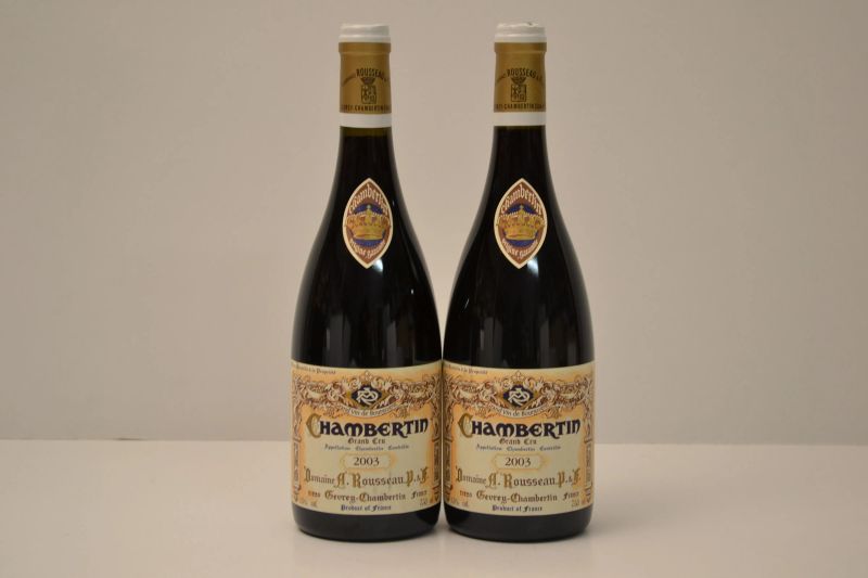 Chambertin Domaine Armand Rousseau 2003  - Auction  An Exceptional Selection of International Wines and Spirits from Private Collections - Pandolfini Casa d'Aste