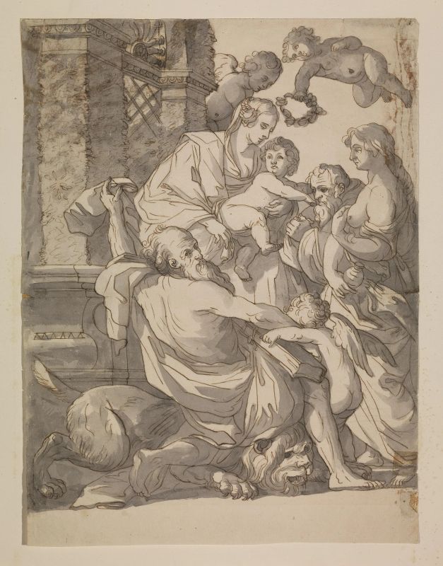      Scuola francese, sec. XVIII   - Auction Works on paper: 15th to 19th century drawings, paintings and prints - Pandolfini Casa d'Aste