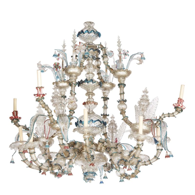 A MURANO CHANDELIER, 19TH CENTURY  - Auction INTERNATIONAL FINE ART - Pandolfini Casa d'Aste