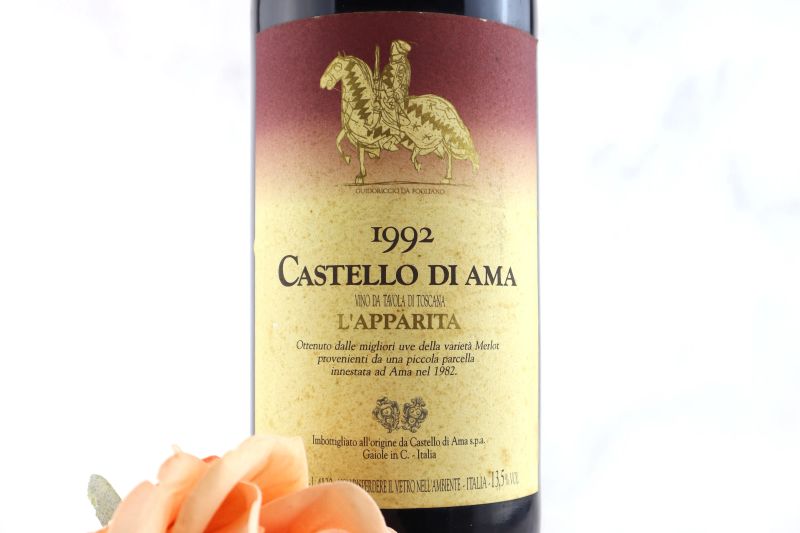 



L&rsquo;Apparita Castello di Ama 1992  - Auction Smartwine 2.0 | Fleurs de Vigne - Pandolfini Casa d'Aste