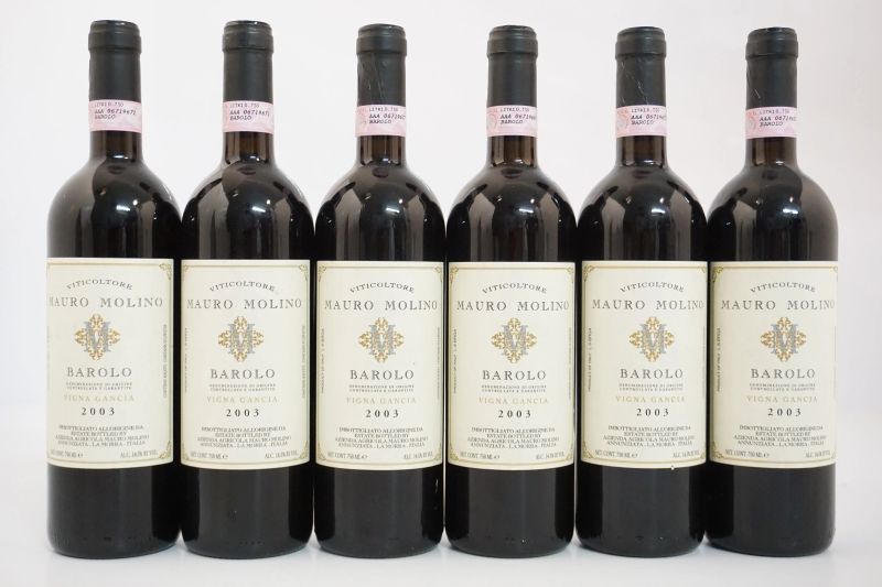      Barolo Vigna Gancia Mauro Molino 2003   - Asta ASTA A TEMPO | Smart Wine & Spirits - Pandolfini Casa d'Aste