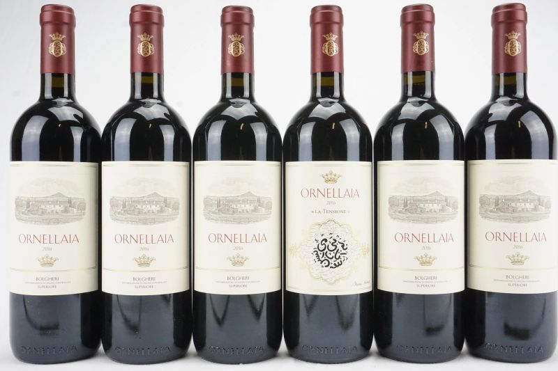      Ornellaia 2016   - Asta Il Fascino e l'Eleganza - Un percorso tra i migliori Vini italiani e francesi - Pandolfini Casa d'Aste