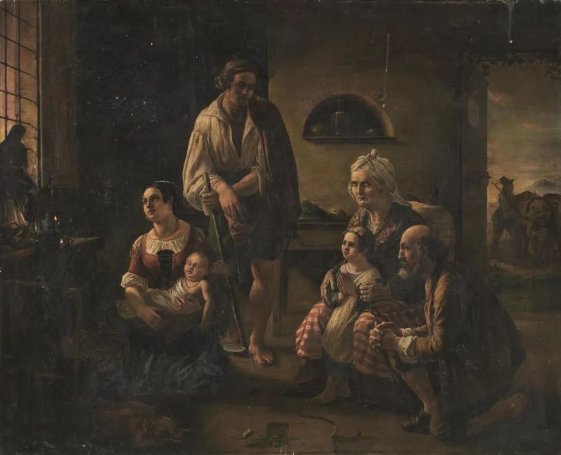Scuola Lombarda del sec. XIX  - Auction Old Master and 19th Century Paintings - Pandolfini Casa d'Aste