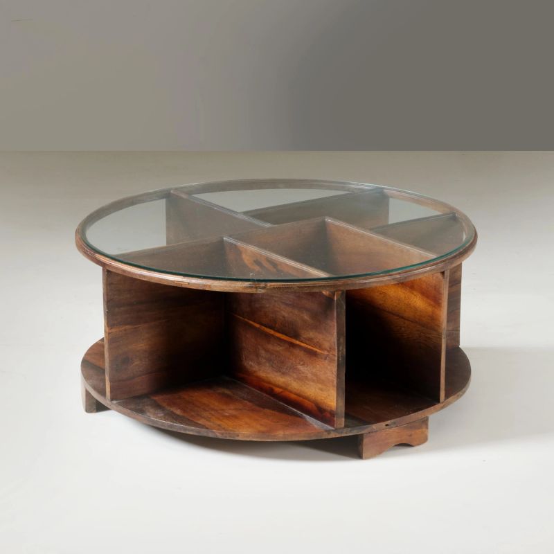 



LOW TABLE, WOODEN STRUCTURE, GLASS TOP   - Auction DESIGN AND DECORATIVE ARTS - Pandolfini Casa d'Aste
