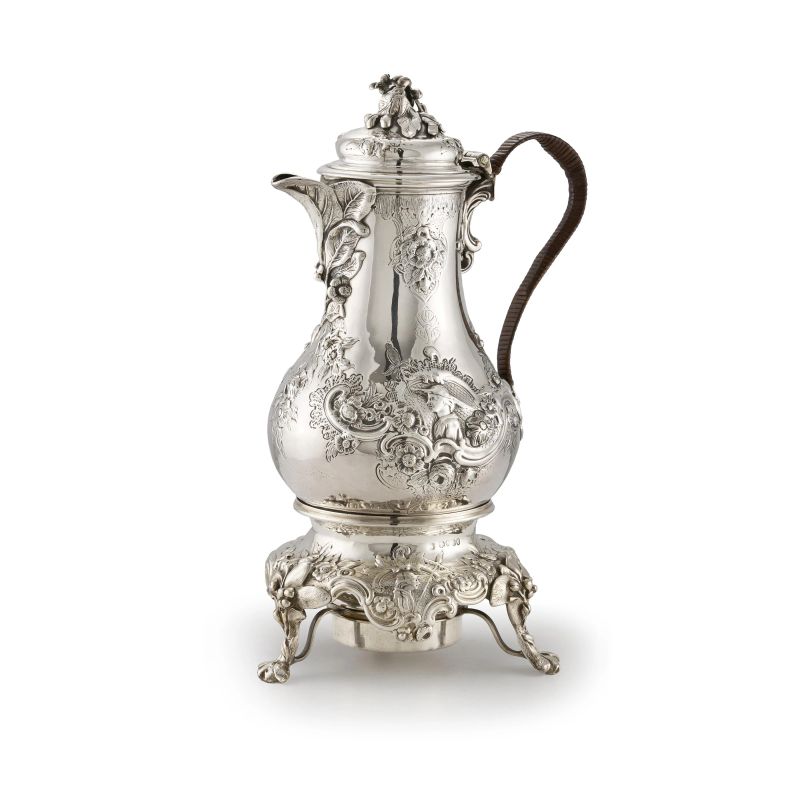 



VERSATOIO CON FORNELLINO, LONDRA 1853, ARGENTIERI CHARLES THOMAS FOX E GEORGE FOX  - Asta Argenti italiani ed europei - Pandolfini Casa d'Aste