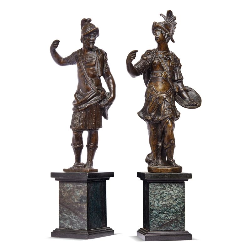 A PAIR OF FIGURES, VENETIAN WORKSHOP, EARLY 17TH CENTURY  - Auction FURNITURE, MAJOLICA AND WORKS OF ART - Pandolfini Casa d'Aste