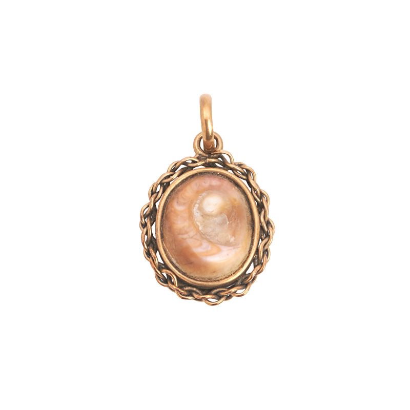 SANTA LUCIA EYE PENDANT IN GOLD  - Auction JEWELS - Pandolfini Casa d'Aste