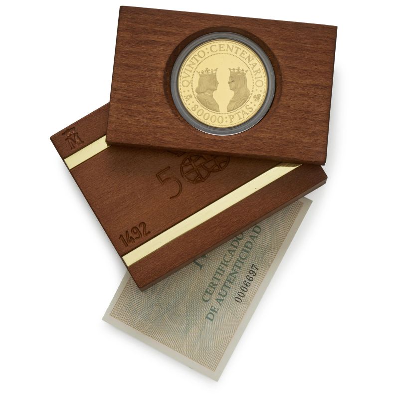 



Spagna &ndash; Juan Carlos (1975-2014) &ndash; Serie completa 1989 delle emissioni celebrative ( da 100 a 10.000 Pesetas in argento e da 5.000 a 80.000 Pesetas in oro)  - Auction NUMISMATICS - Pandolfini Casa d'Aste