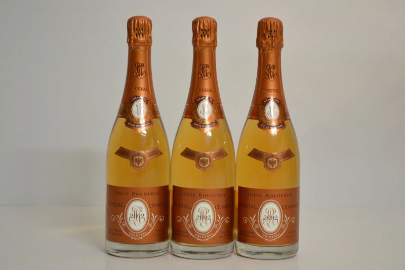Cristal Louis Roederer Ros&eacute; 2002  - Auction A Prestigious Selection of Wines and Spirits from Private Collections - Pandolfini Casa d'Aste