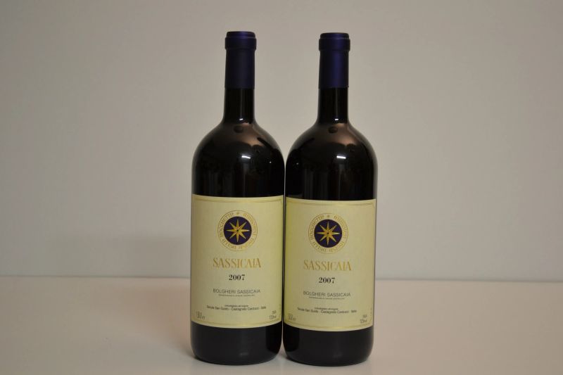 Sassicaia Tenuta San Guido 2007  - Asta Una Prestigiosa Selezione di Vini e Distillati da Collezioni Private - Pandolfini Casa d'Aste