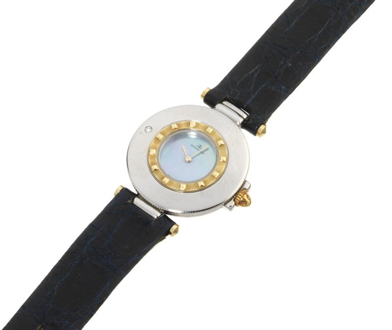 JAEGER LE COULTRE OROLOGIO DA SIGNORA IN ACCIAIO E ORO GIALLO  - Auction TIMED AUCTION I JEWELS, WATCHES, PENS AND SILVER - Pandolfini Casa d'Aste