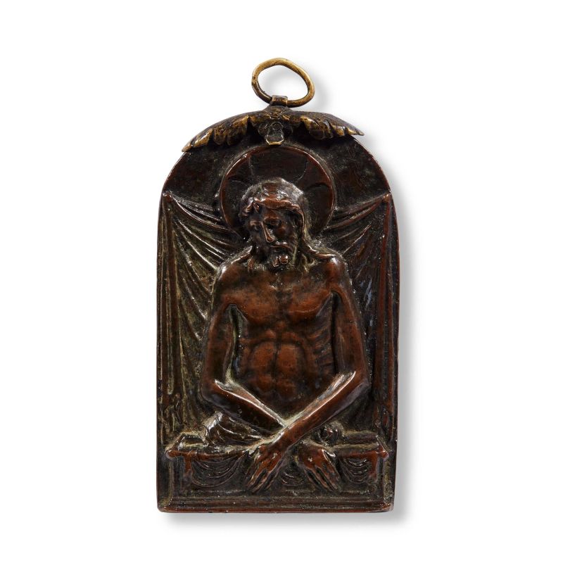 



Venetian School, late 15th century, Man of Sorrows, bronze  - Auction PLAQUETTES, MEDALS, AND SMALL BRONZE SCULPTURES FROM THE COLLECTION OF MARIO SCAGLIA AND OTHER PROVENANCES - Pandolfini Casa d'Aste