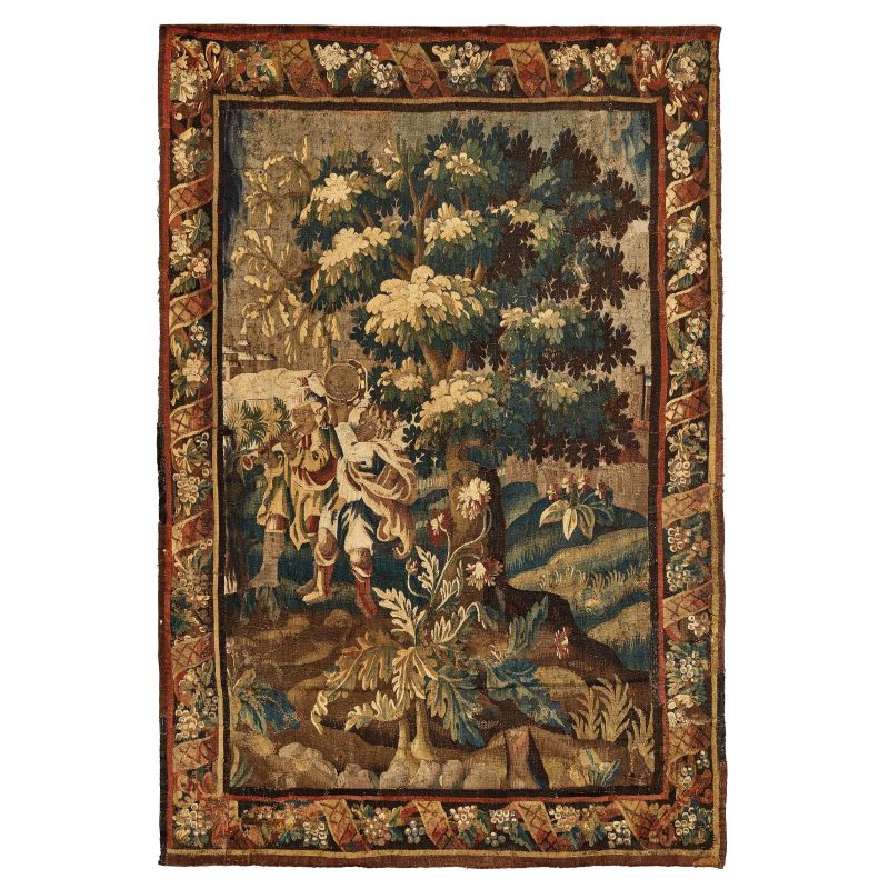 



A FRENCH TAPESTRY, 17TH CENTURY  - Auction FURNITURE, WORKS OF ART AND MAJOLICA - Pandolfini Casa d'Aste