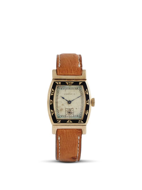 OROLOGIO IN ORO 14 KT HAMILTON  - Auction Fine watches - Pandolfini Casa d'Aste