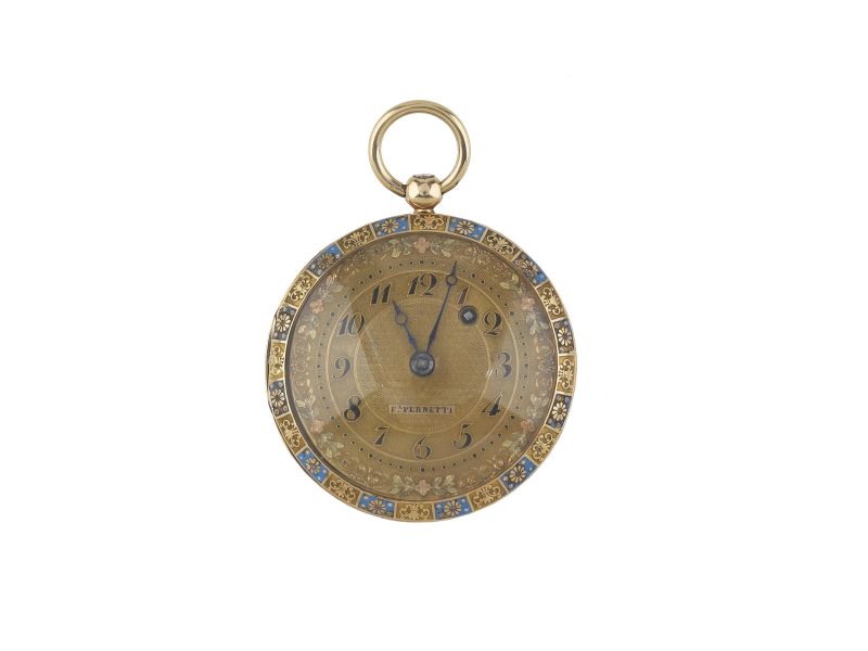 OROLOGIO DA TASCA F. PERNETTI                                               - Auction TIMED AUCTION | Jewels, watches and silver - Pandolfini Casa d'Aste