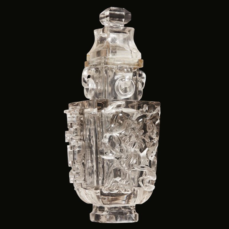 



A ROCK CRYSTAL VASE AND COVER, CHINA, 20TH CENTURY  - Auction Asian Art | 东方艺术 - Pandolfini Casa d'Aste