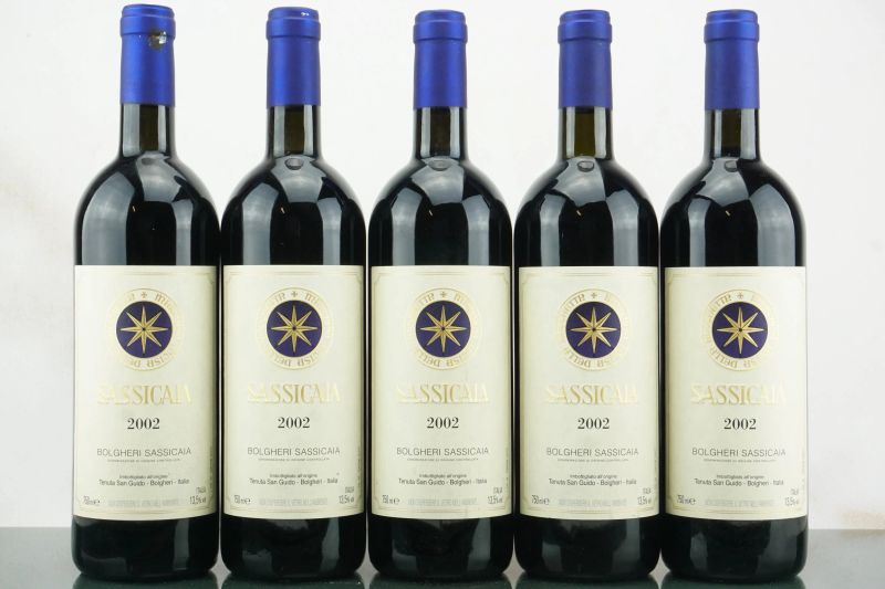 Sassicaia Tenuta San Guido 2002  - Auction LA RAFFINATEZZA DELLA COMPLESSITA' - Fine and Rare Wine - Pandolfini Casa d'Aste