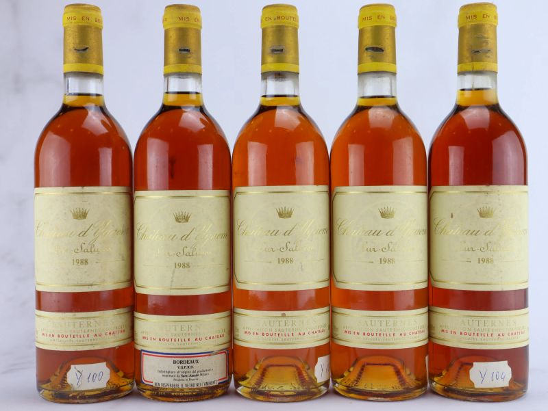 



Ch&acirc;teau d&rsquo;Yquem 1988  - Asta ALCHIMIA - Vini Pregiati e da Collezione - Pandolfini Casa d'Aste