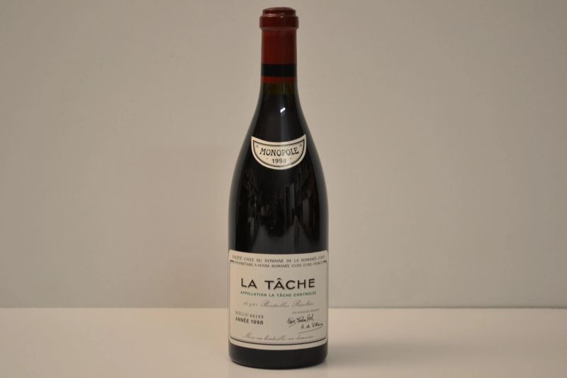 La Tache Domaine de la Roman&eacute;e Conti 1998  - Auction the excellence of italian and international wines from selected cellars - Pandolfini Casa d'Aste