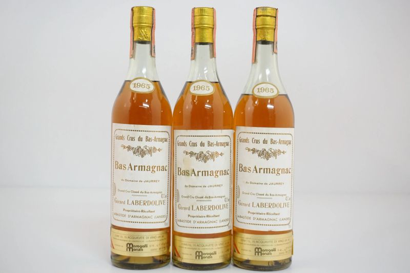 Bas Armagnac du Domaine de Jaurrey Laberdolive 1965  - Auction FINE WINES AND SPIRITS - Pandolfini Casa d'Aste