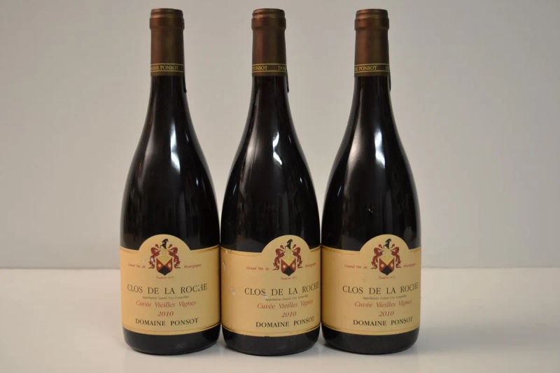 *Clos De La Roche Cuvee Vieilles Vignes Domaine Ponsot 2010  - Asta Vini e distillati da collezione da cantine selezionate - Pandolfini Casa d'Aste