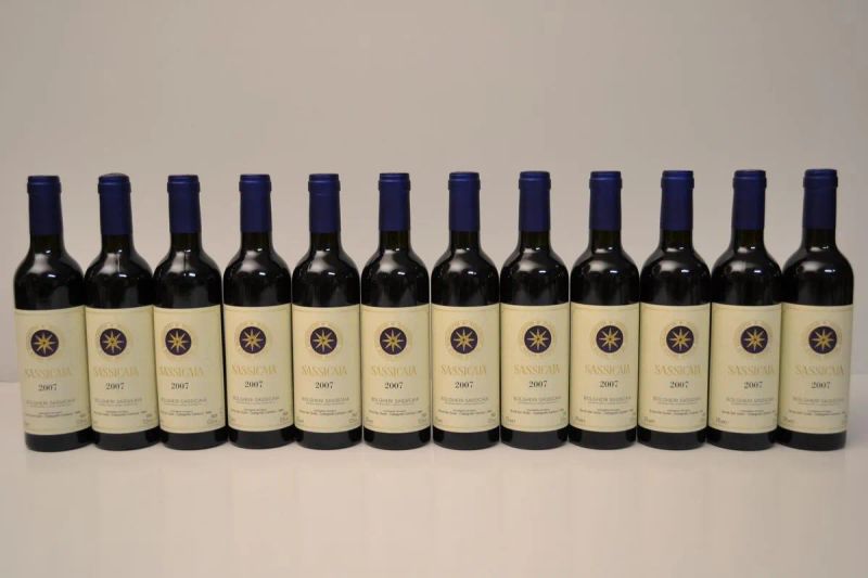 Sassicaia Tenuta San Guido 2007  - Asta Vini Pregiati e una Straordinaria Selezione dalla Cantina Storica di Masseto - Pandolfini Casa d'Aste