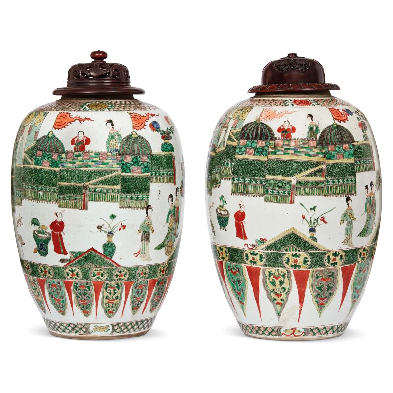 



PAIR OF VASES, CHINA, QING DYNASTY, 18TH CENTURY  - Auction Asian Art | 东方艺术 - Pandolfini Casa d'Aste