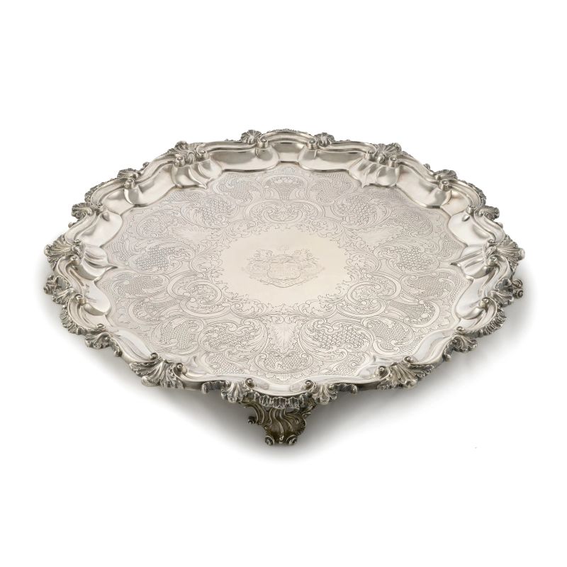 GRANDE SALVER, EDINBURGO, 1839, ARGENTIERE, JAMES HOWDEN &amp; CO  - Asta ASTA A TEMPO | ARGENTI - Pandolfini Casa d'Aste