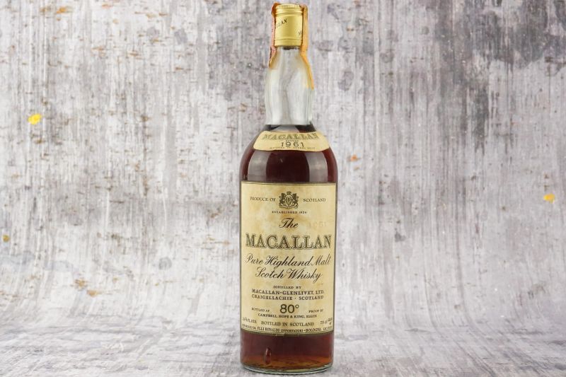 Macallan 1961  - Asta September Spirits - Whisky, Whiskey e Bourbon da Collezione - Pandolfini Casa d'Aste