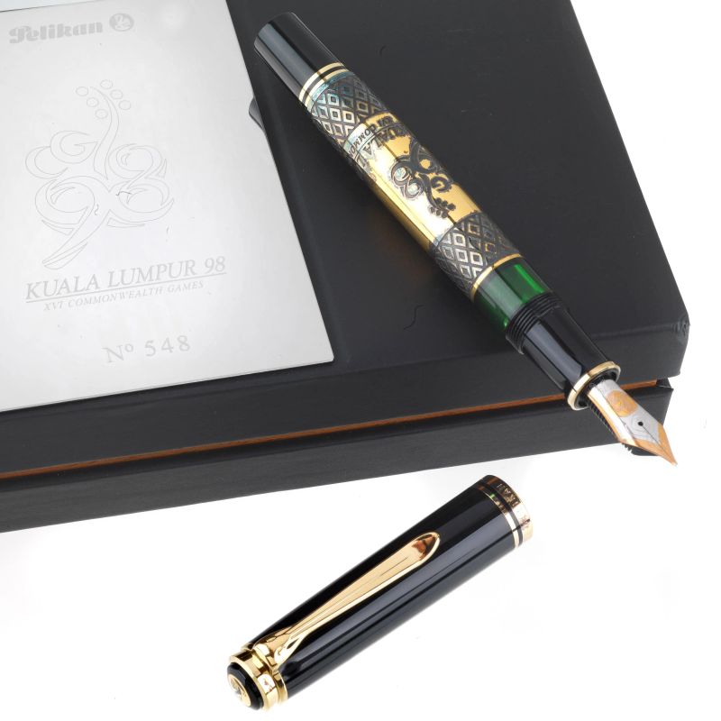 PELIKAN KUALA LUMPUR 1998 - XVI COMMONWEALTH GAMES LIMITED EDITION FOUNTAIN PEN&nbsp; N. 548/888  - Auction TIMED AUCTION | WATCHES AND PENS - Pandolfini Casa d'Aste