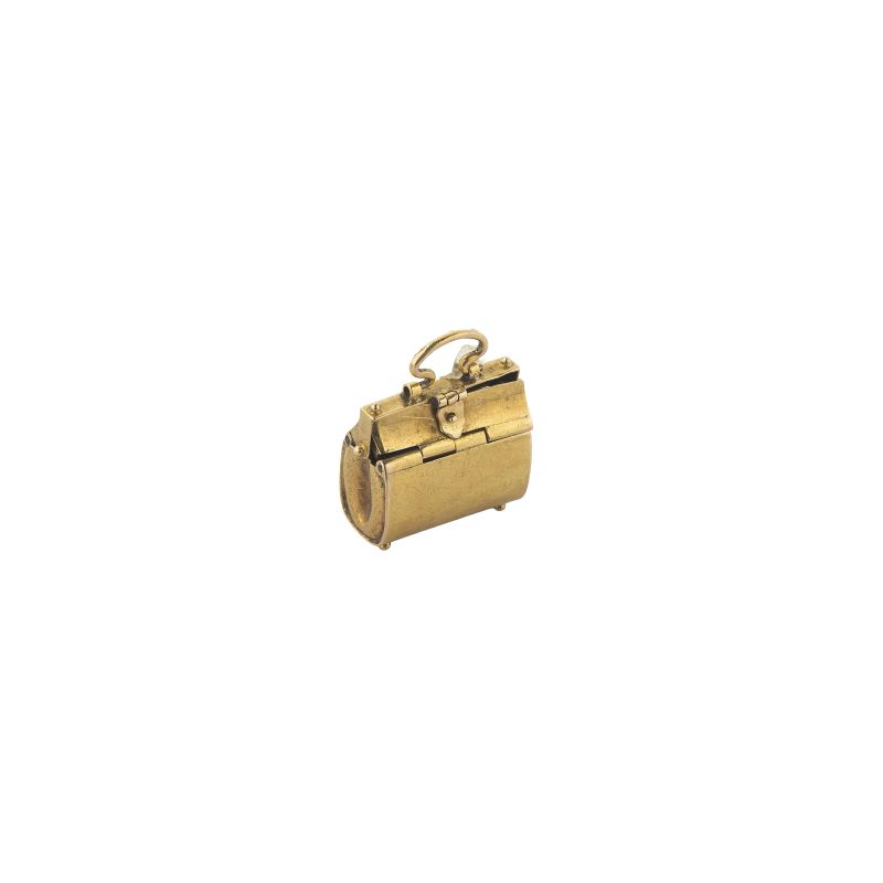 BAG-SHAPED CHARM IN 14KT YELLOW GOLD  - Auction ARCADE |  JEWELS - Pandolfini Casa d'Aste