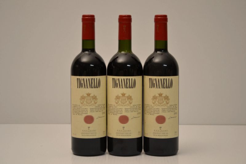 Tignanello Antinori 1991  - Auction An Extraordinary Selection of Finest Wines from Italian Cellars - Pandolfini Casa d'Aste