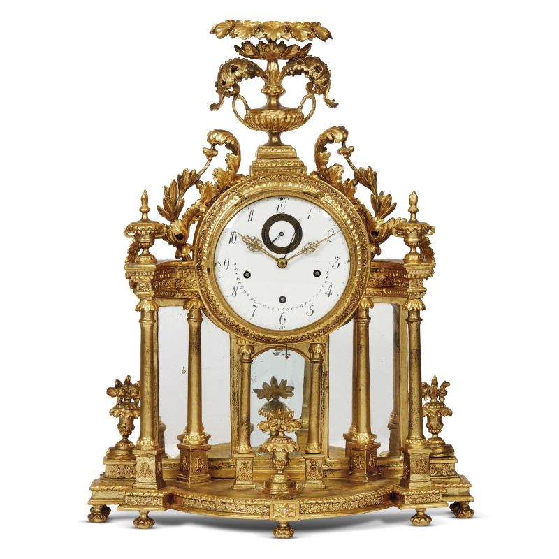 A TUSCAN MANTELPIECE CLOCK, SECOND HALF 18TH CENTURY  - Auction furniture and works of art - Pandolfini Casa d'Aste