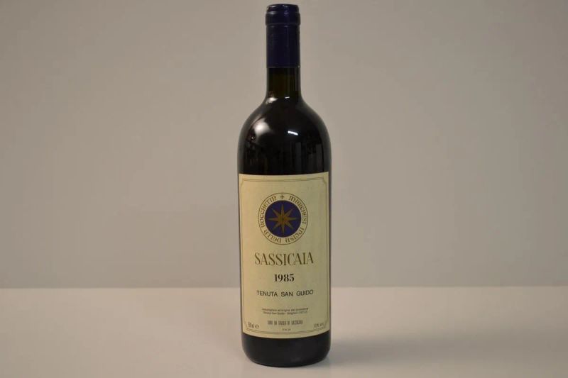 Sassicaia Tenuta San Guido 1985                                             - Asta Vini e distillati da collezione da cantine selezionate - Pandolfini Casa d'Aste