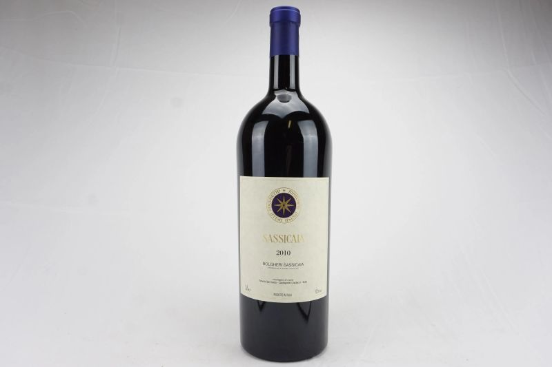      Sassicaia Tenuta San Guido 2010   - Auction Il Fascino e l'Eleganza - A journey through the best Italian and French Wines - Pandolfini Casa d'Aste