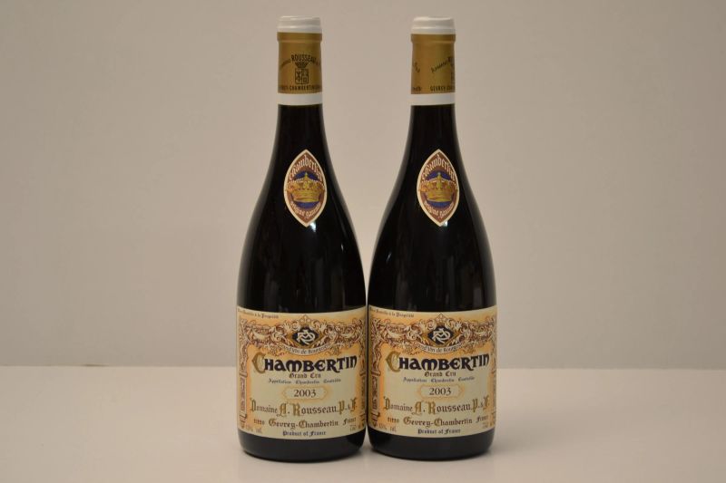 Chambertin Domaine Armand Rousseau 2003  - Auction  An Exceptional Selection of International Wines and Spirits from Private Collections - Pandolfini Casa d'Aste