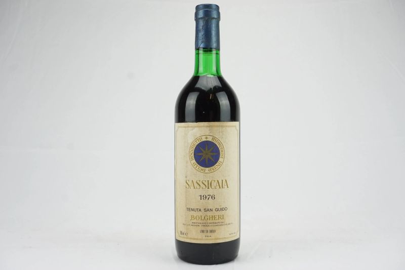      Sassicaia Tenuta San Guido 1976   - Asta Il Fascino e l'Eleganza - Un percorso tra i migliori Vini italiani e francesi - Pandolfini Casa d'Aste
