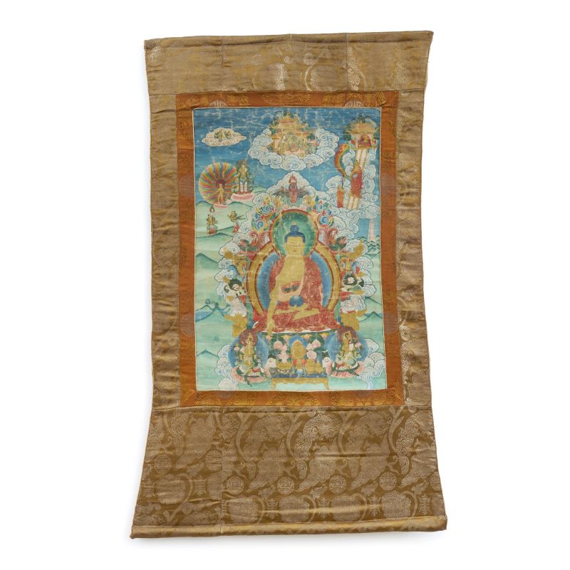 



A THANGKA DEPICTING SHAKYAMUNI BUDDHA, TIBET, 19TH CENTURY   - Auction Asian Art | 东方艺术 - Pandolfini Casa d'Aste
