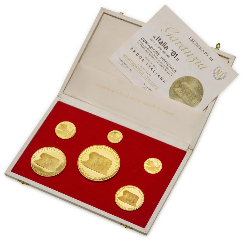 Set di 6 medaglie "Italia '61" 1961  - Auction NUMISMATICS - Pandolfini Casa d'Aste