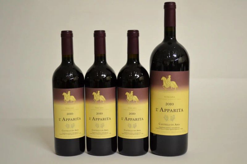 L&rsquo;Apparita Castello di Ama 2010  - Auction PANDOLFINI FOR EXPO 2015: Finest and rarest wines - Pandolfini Casa d'Aste