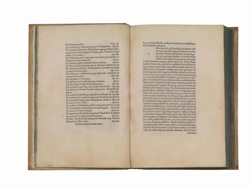 EUSEBIUS CAESARIENSIS. Historia ecclesiastica. Mantova,  - Asta STAMPE E DISEGNI DAL XVI AL XX SECOLO - LIBRI ANTICHI E RARI - Pandolfini Casa d'Aste