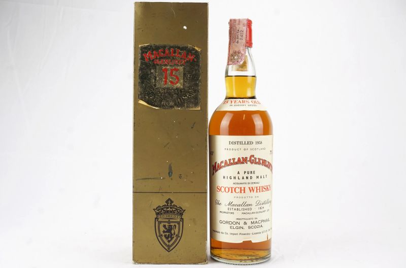      Macallan-Glenlivet 1958    - Asta Whisky e Distillati da Collezione - Pandolfini Casa d'Aste